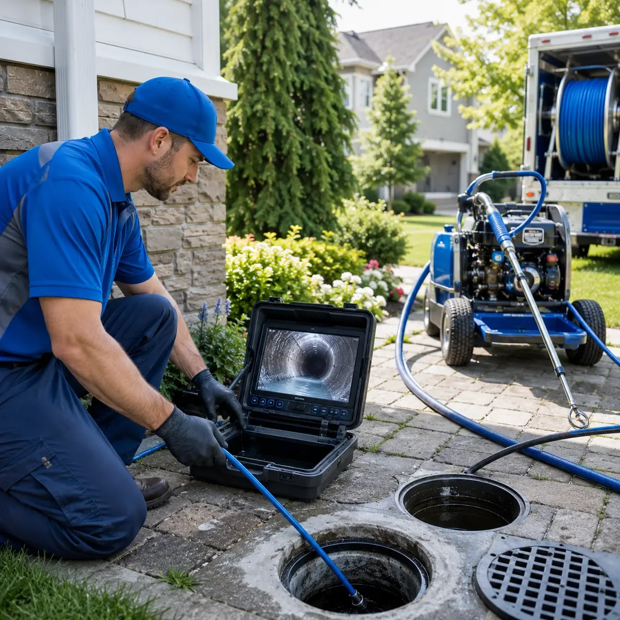 Outdoor drain cleaning professionals serving Lane, OK